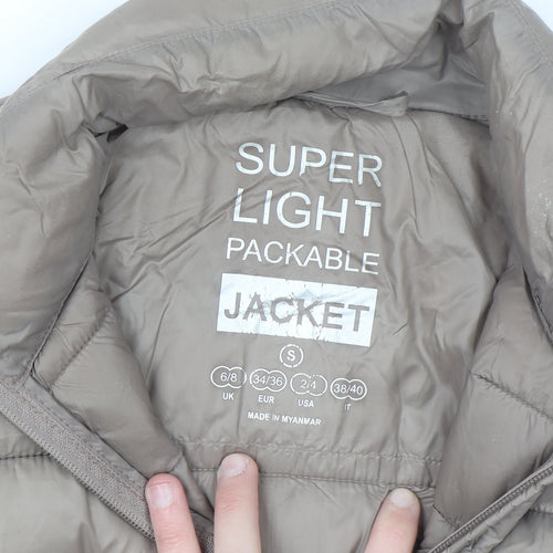 Colours Women's Beige Lightweight Packable Puffer Jacket S