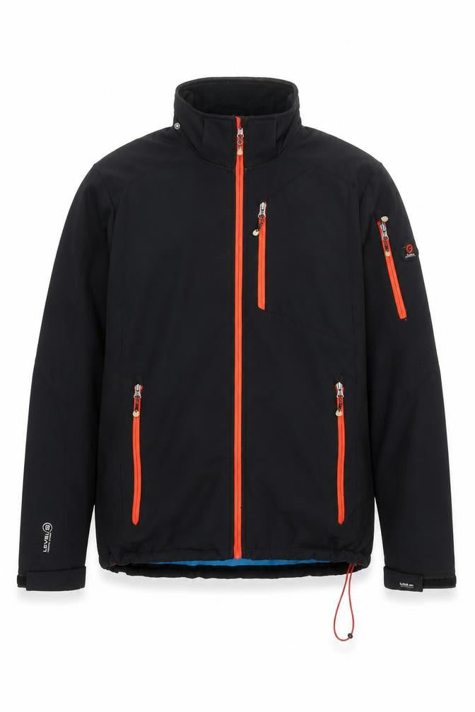 Front view of Killtec Men's Black 2XL Softshell Outdoor Jacket Waterproof Windproof