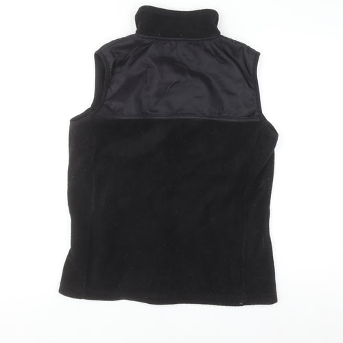 Maine New England Women's Black Fleece Zip Waistcoat Size 10