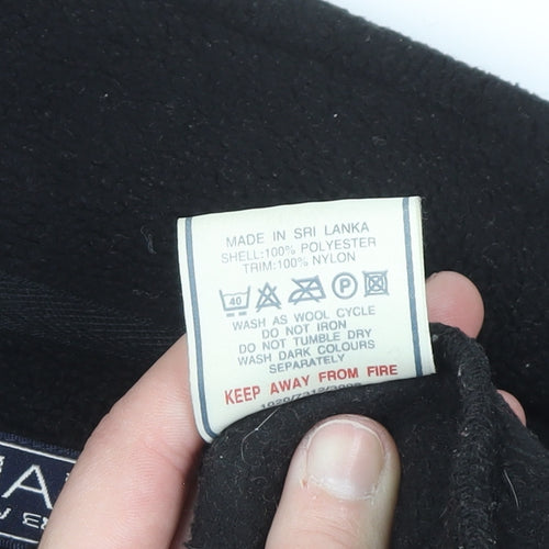Maine New England Women's Black Fleece Zip Waistcoat Size 10