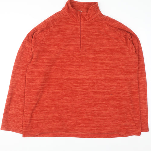Mountain Warehouse Men's Red XL Half Zip Fleece Sweatshirt