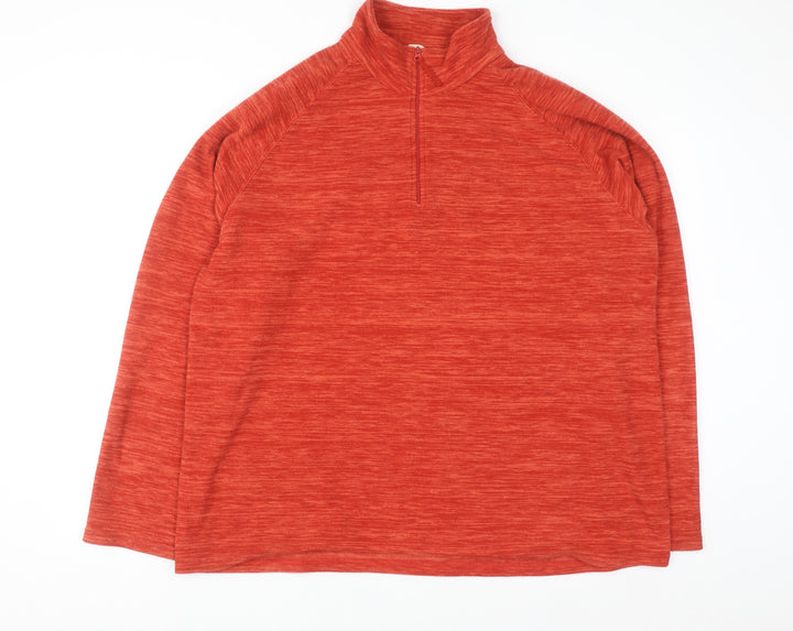 Mountain Warehouse Men's Red XL Half Zip Fleece Sweatshirt