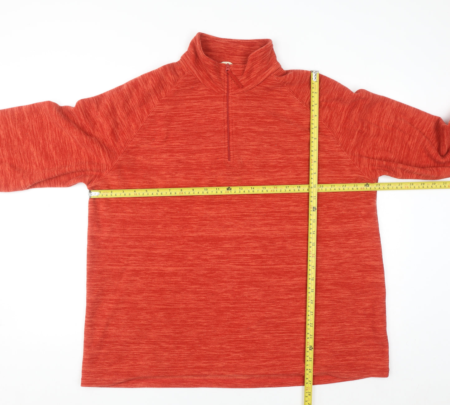 Mountain Warehouse Men's Red XL Half Zip Fleece Sweatshirt