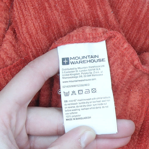 Mountain Warehouse Men's Red XL Half Zip Fleece Sweatshirt