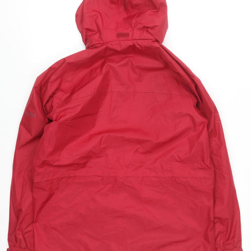 Trespass Men Red Waterproof Hooded Rain Jacket Size S