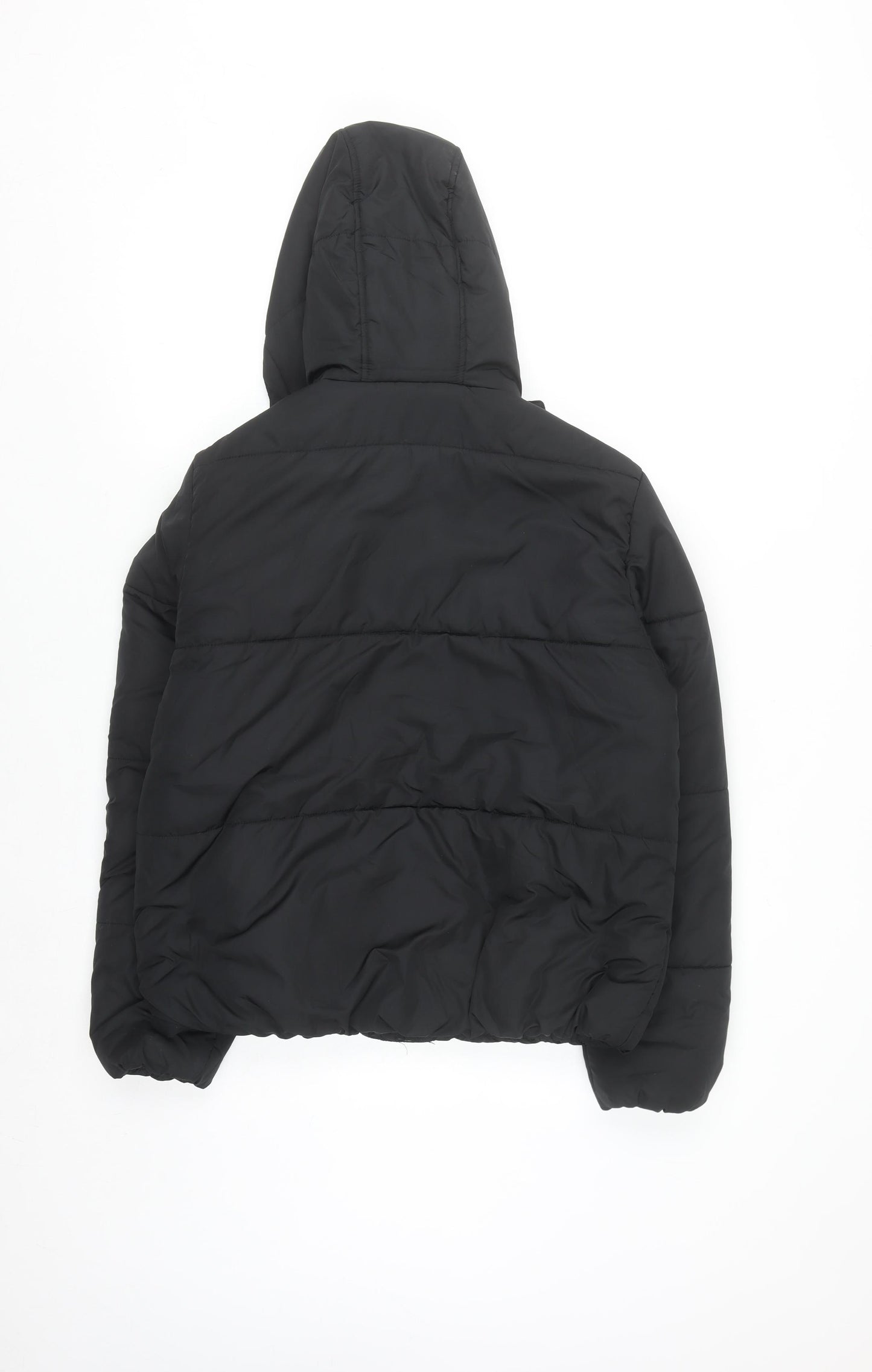 Marks and Spencer Women's Black Size 10 Hooded Puffer Jacket