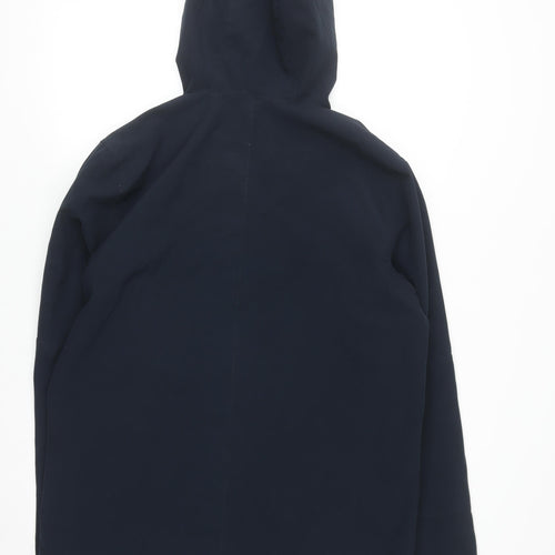 Nanny State Men's Blue Hooded Soft Shell Jacket Medium Windproof