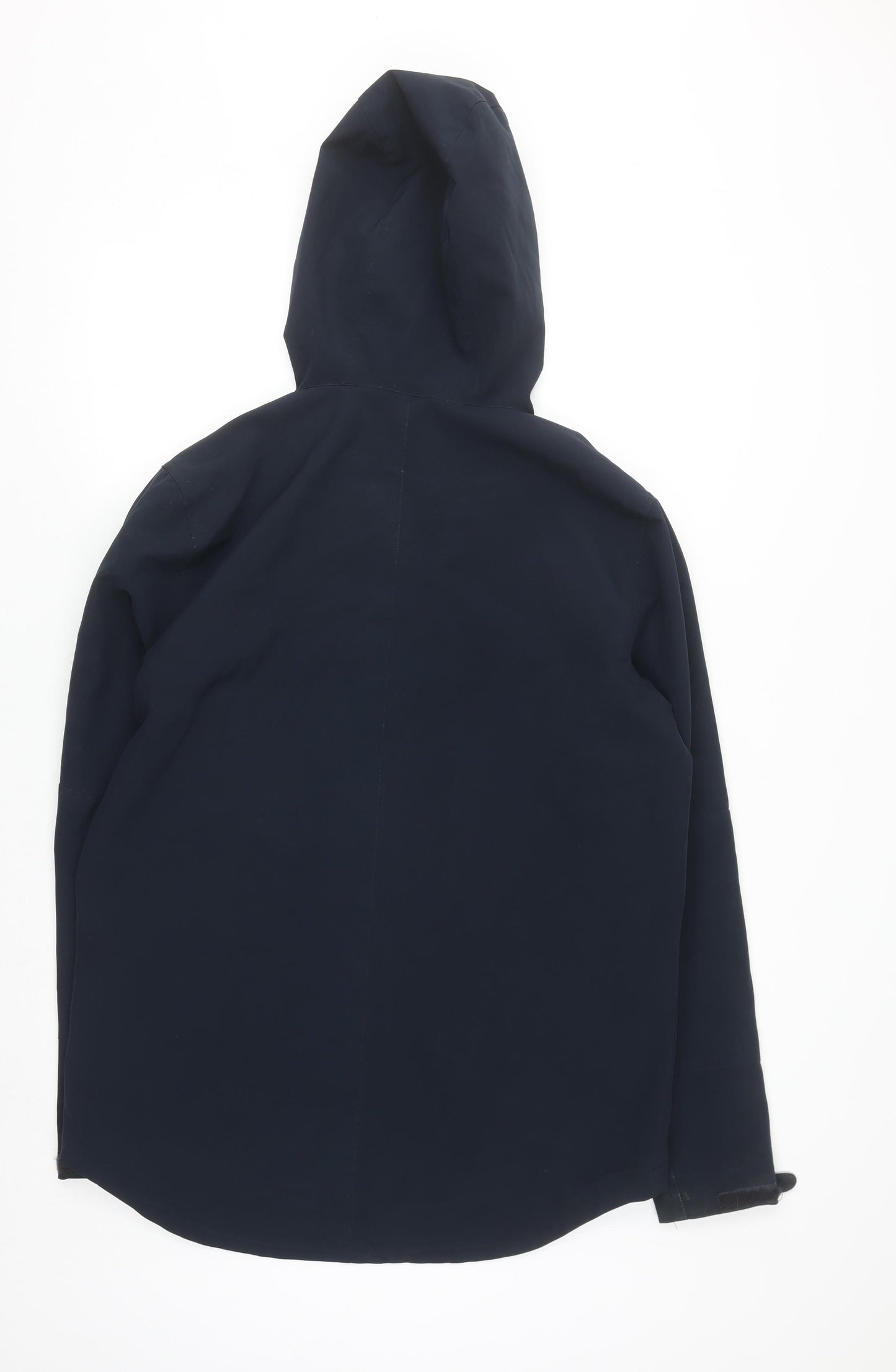 Nanny State Men's Blue Hooded Soft Shell Jacket Medium Windproof