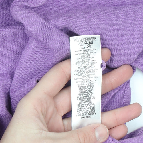Paul Costelloe Living Men's Purple 2XL Polo Shirt Cotton Blend