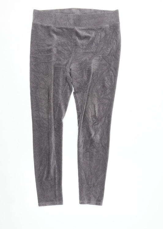 Marks and Spencer Women’s Grey Corduroy Stretch Leggings Size 14 Regular