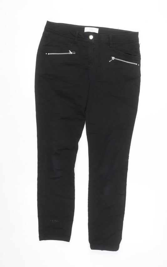 Wallis Petite Women's Black Size 10 Stretch Jegging Trousers