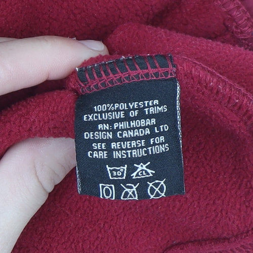 Carole Little Women's Red Quilted Fleece Waistcoat Size L
