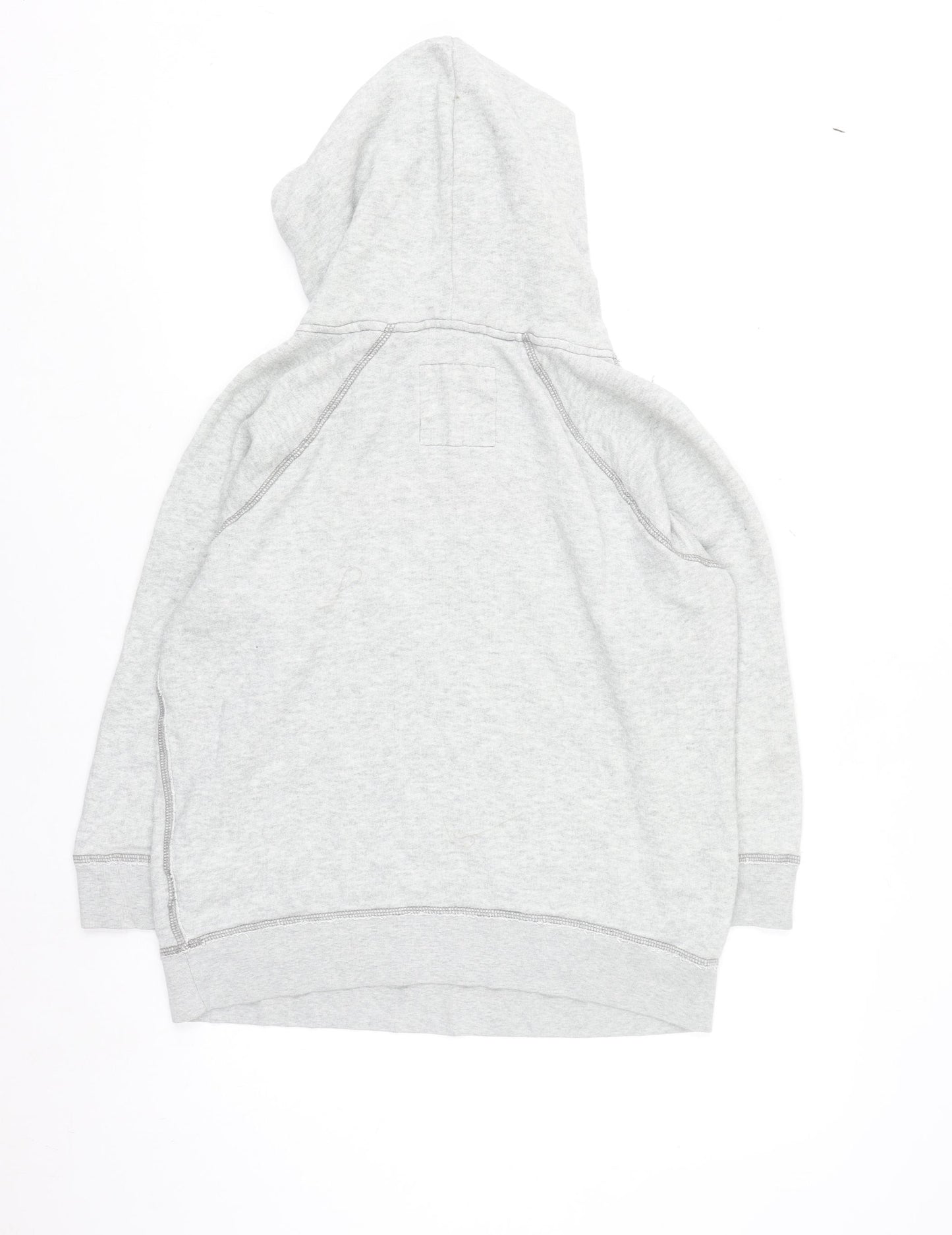 Hollister Women's Grey Hoodie Medium Stay Chill Surf Graphic