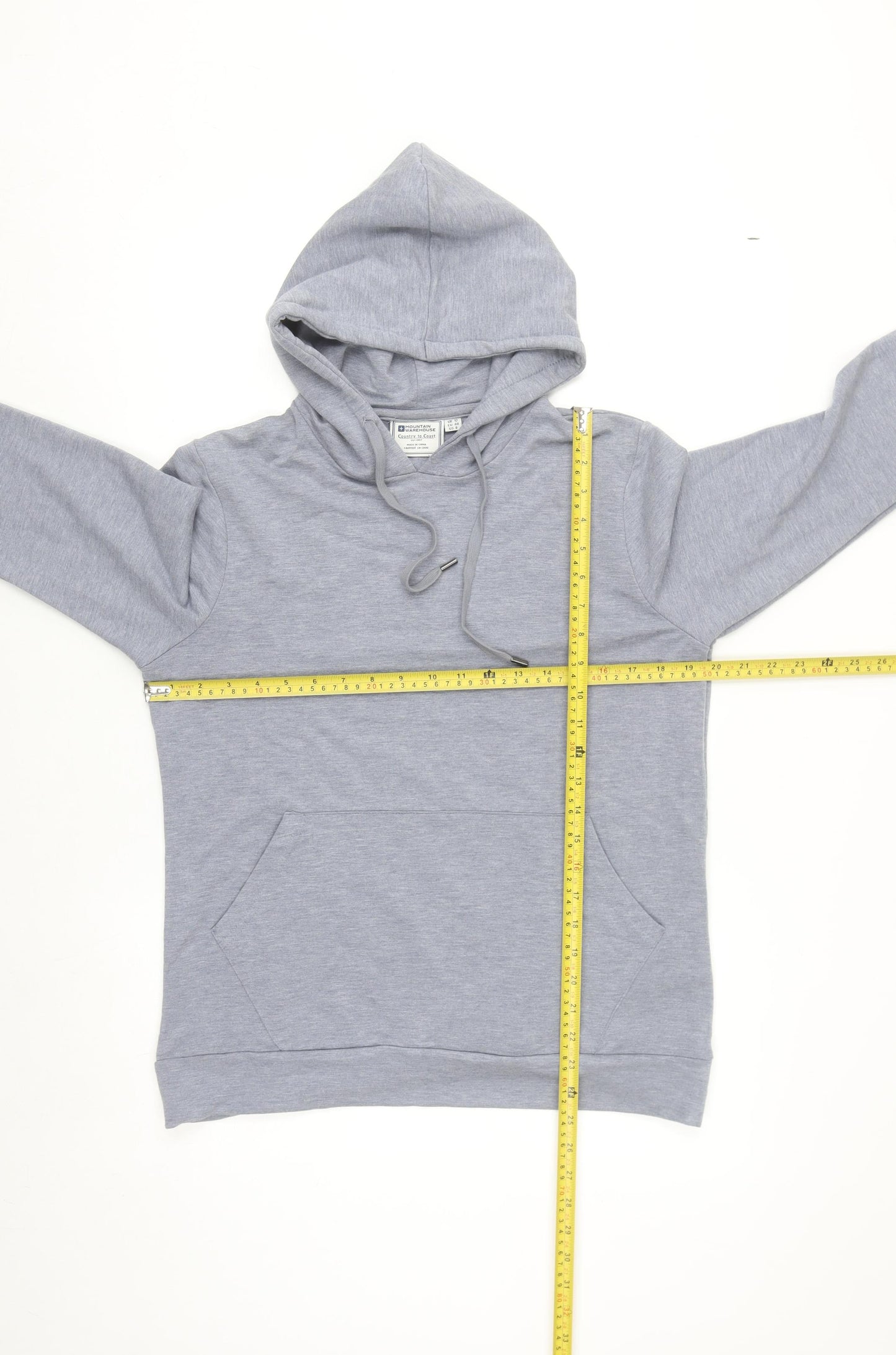 Mountain Warehouse Women’s Grey Pullover Hoodie UK 12 Country to Coast