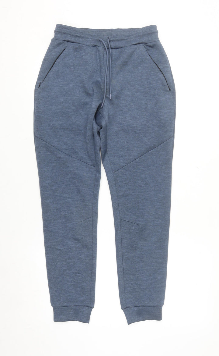 Dunnes Stores Men's Blue Jogger Trousers XS Slim Fit Stretch Activewear