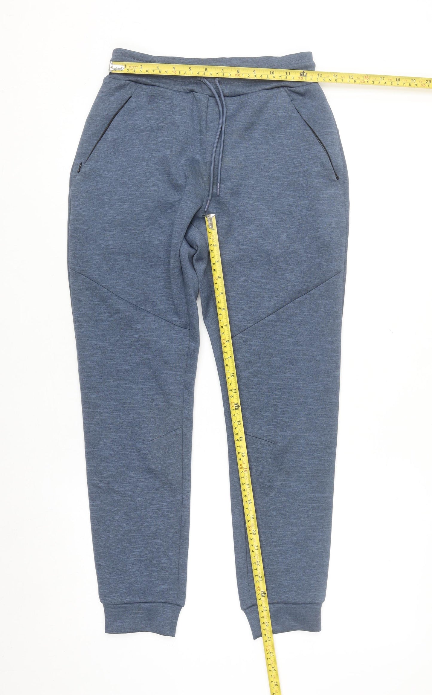 Dunnes Stores Men's Blue Jogger Trousers XS Slim Fit Stretch Activewear