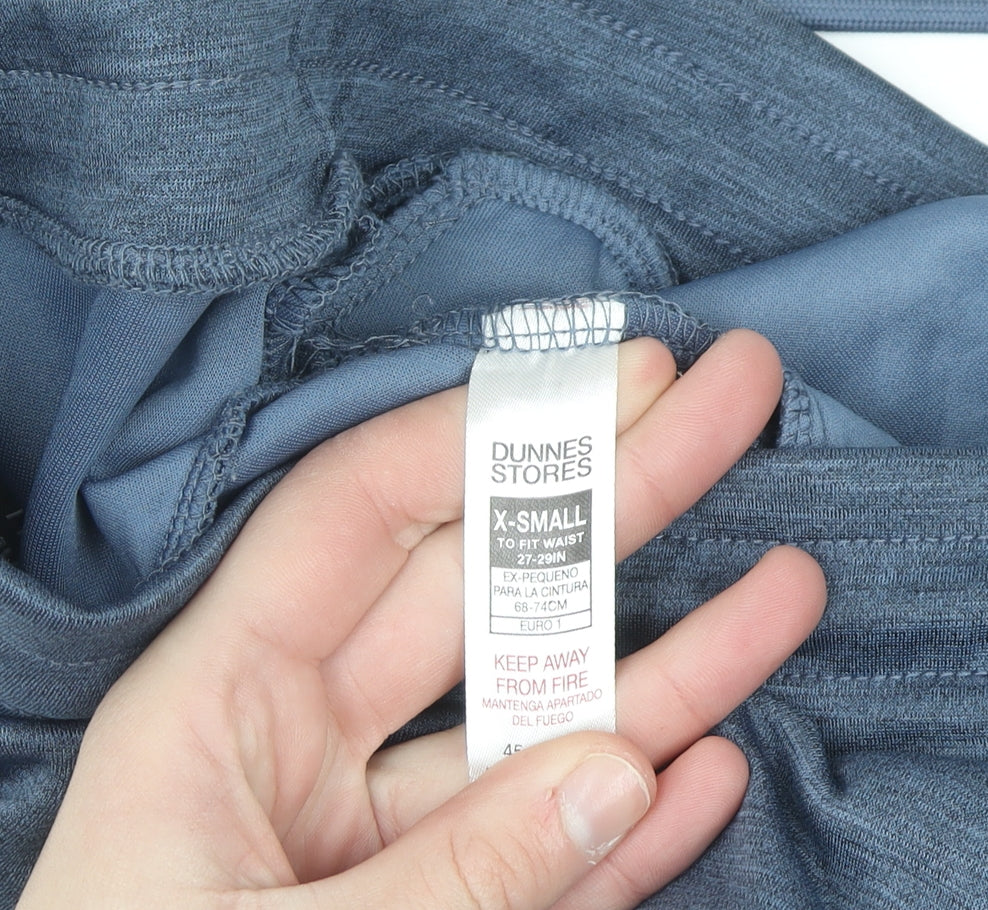 Dunnes Stores Men's Blue Jogger Trousers XS Slim Fit Stretch Activewear