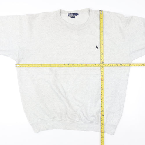 Ralph Lauren Mens Grey XL Pullover Sweatshirt Long Sleeve Classic