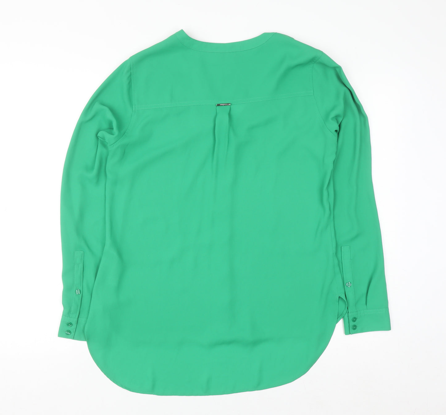 Marks and Spencer Women’s Green V-Neck Long Sleeve Blouse UK 8