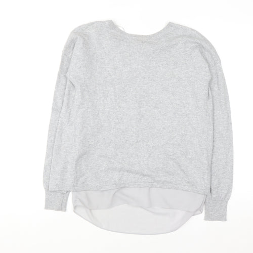 Marks and Spencer Autograph Women's Grey Cashmere Blend Pullover Jumper Size 6