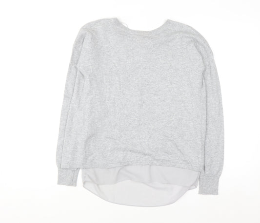 Marks and Spencer Autograph Women's Grey Cashmere Blend Pullover Jumper Size 6