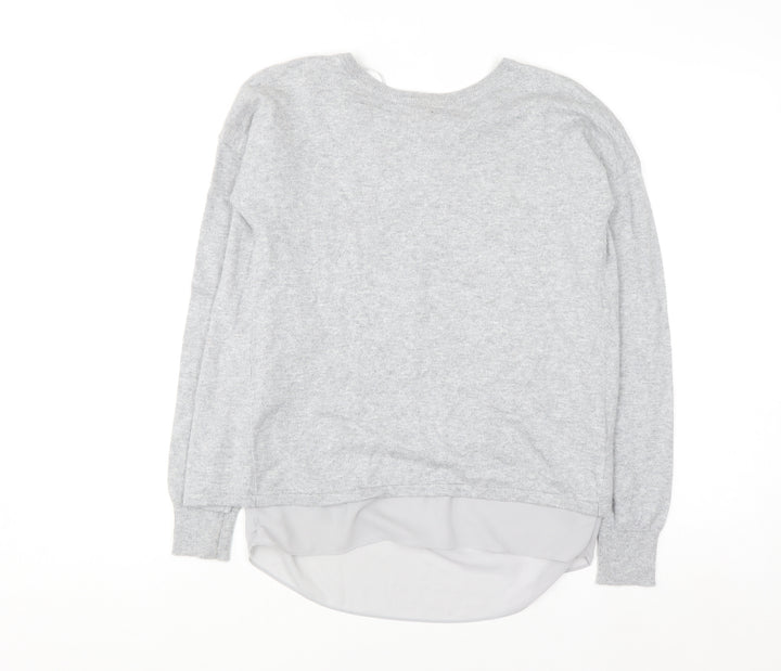 Marks and Spencer Autograph Women's Grey Cashmere Blend Pullover Jumper Size 6