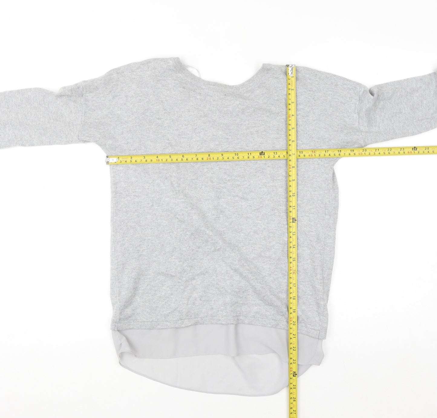 Marks and Spencer Autograph Women's Grey Cashmere Blend Pullover Jumper Size 6