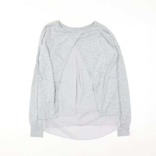 Marks and Spencer Autograph Women's Grey Cashmere Blend Pullover Jumper Size 6