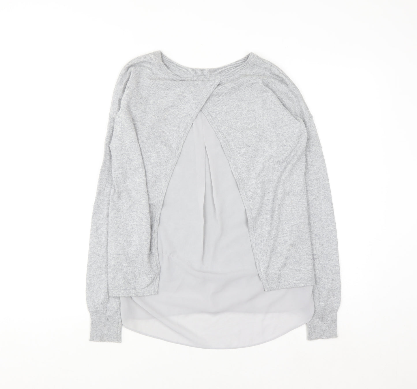 Marks and Spencer Autograph Women's Grey Cashmere Blend Pullover Jumper Size 6
