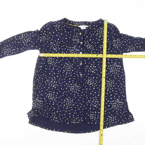 Boden Women’s Blue Polka Dot Long Sleeve Tunic Blouse UK 10