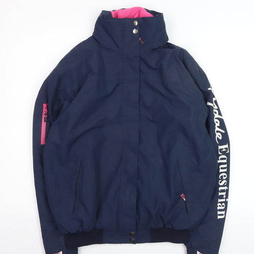 Rydale Womens Blue Ripon Equestrian Bomber Jacket Size M