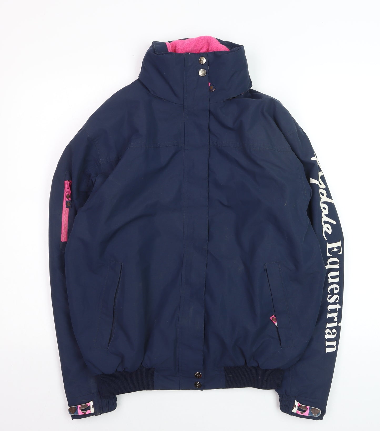 Rydale Womens Blue Ripon Equestrian Bomber Jacket Size M