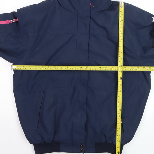 Rydale Womens Blue Ripon Equestrian Bomber Jacket Size M