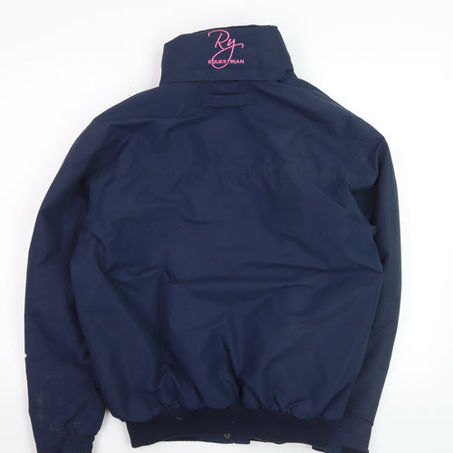 Rydale Womens Blue Ripon Equestrian Bomber Jacket Size M
