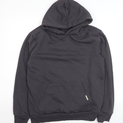 Closure London Men's Black Pullover Hoodie Medium Cotton Blend