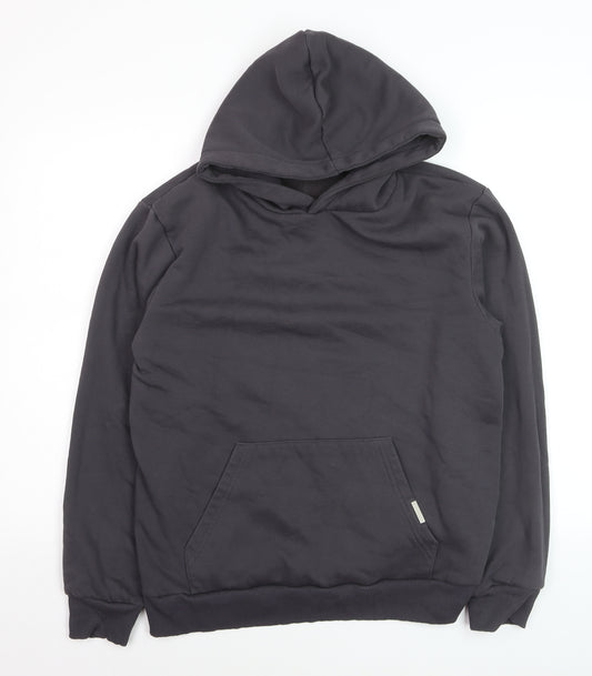 Closure London Men's Black Pullover Hoodie Medium Cotton Blend
