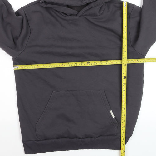 Closure London Men's Black Pullover Hoodie Medium Cotton Blend