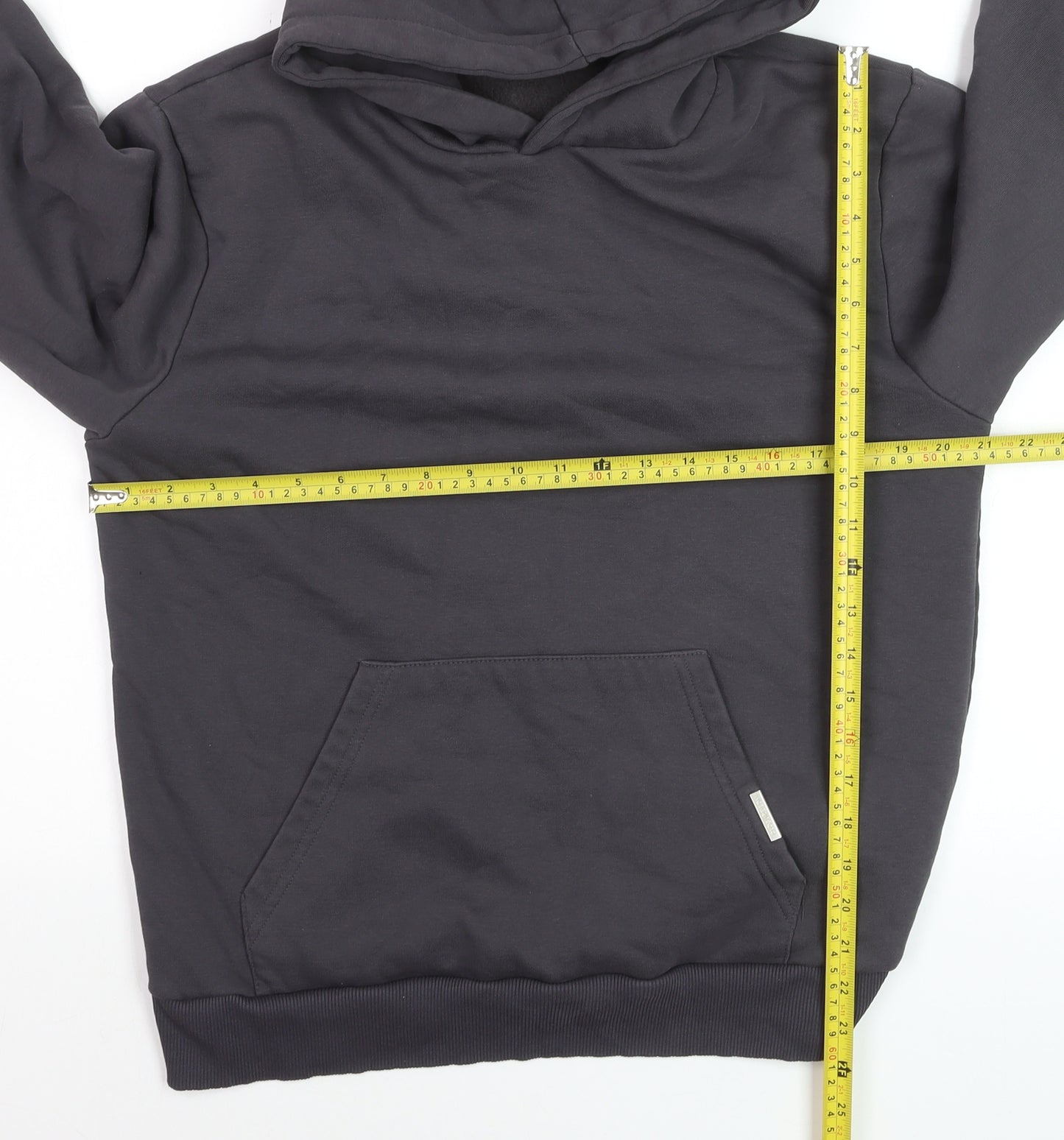 Closure London Men's Black Pullover Hoodie Medium Cotton Blend