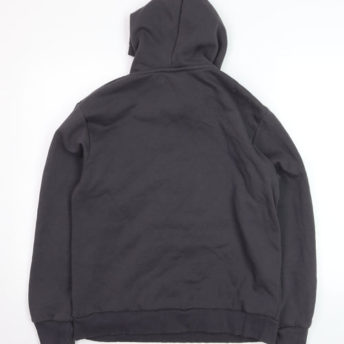 Closure London Men's Black Pullover Hoodie Medium Cotton Blend