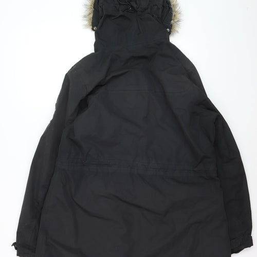 Regatta Men's Black XL Waterproof Parka Coat Hooded Faux Fur Trim