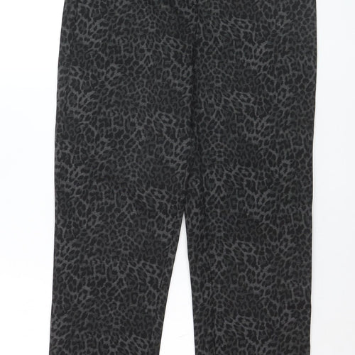 Gerard Women’s Black Animal Print Stretch Leggings Size 12