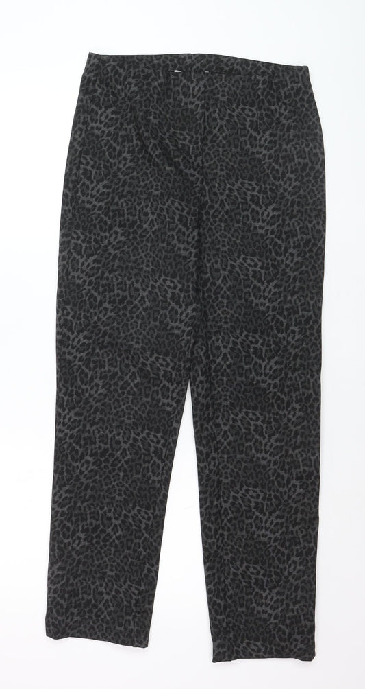 Gerard Women’s Black Animal Print Stretch Leggings Size 12