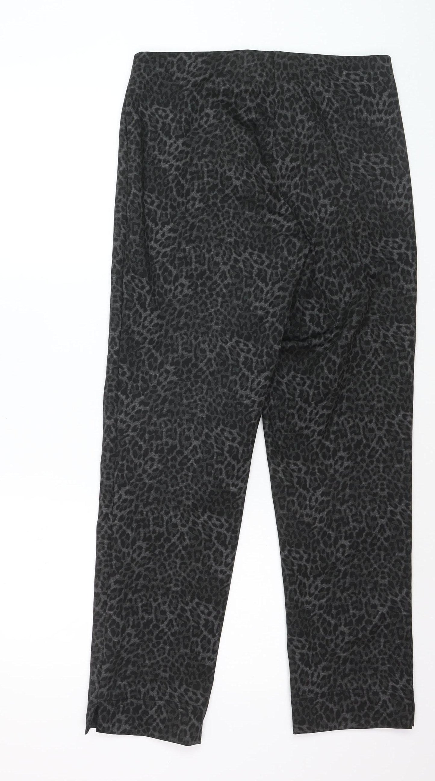 Gerard Women’s Black Animal Print Stretch Leggings Size 12
