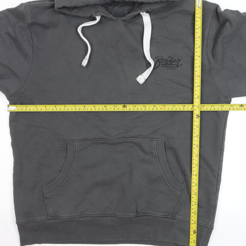Triumph Mens Grey Pullover Hoodie L Motorcycle Graphic Sweatshirt