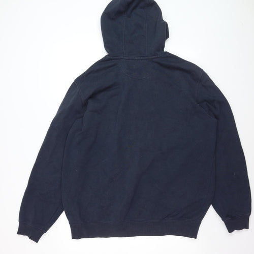 Carhartt Men's Blue Pullover Hoodie L Heavyweight Fleece Original Fit