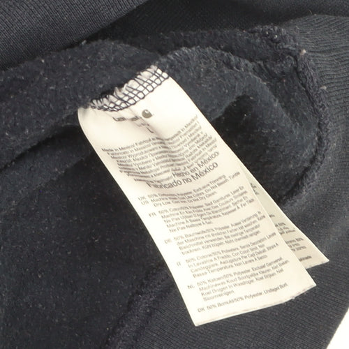 Carhartt Men's Blue Pullover Hoodie L Heavyweight Fleece Original Fit