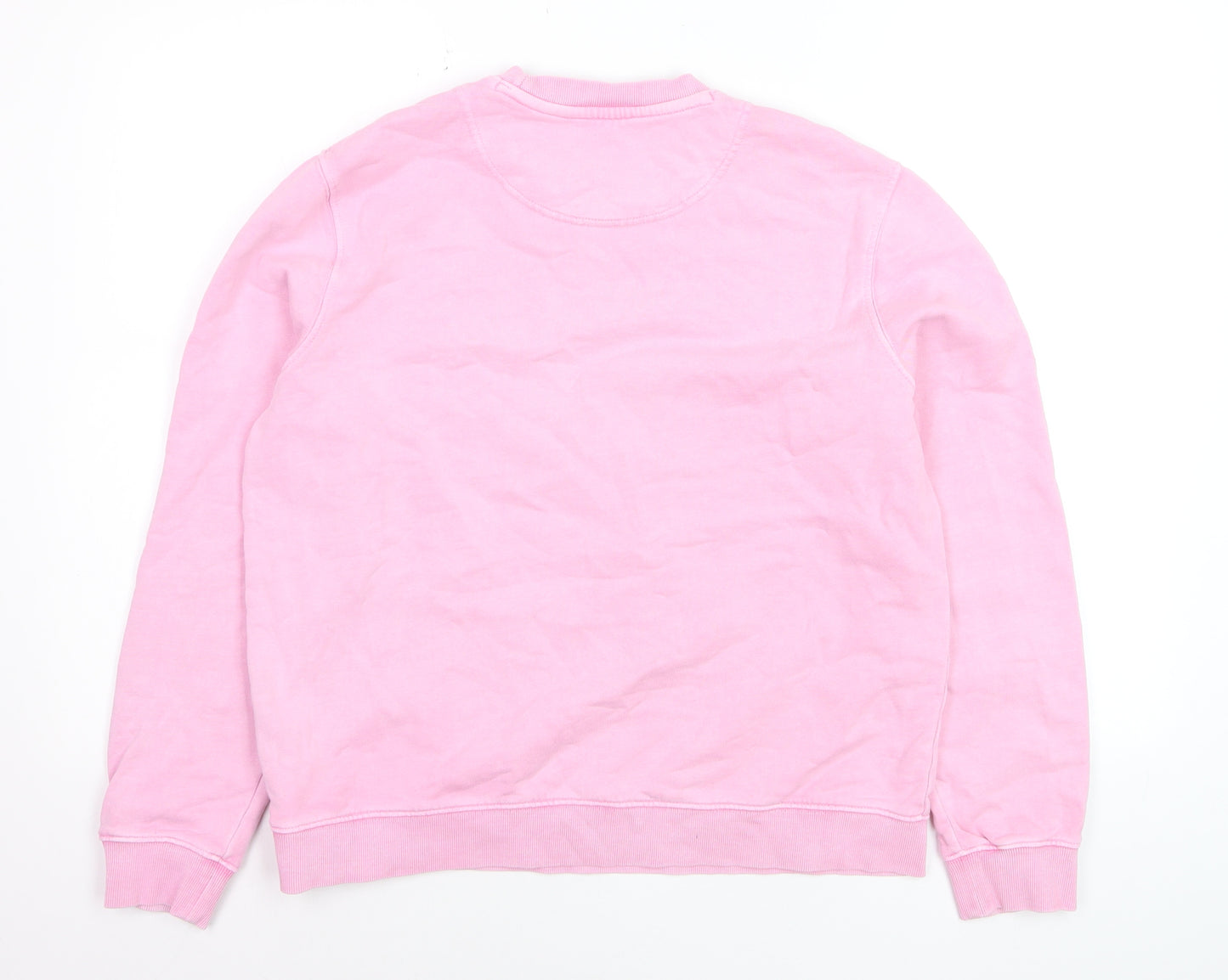 Crew Clothing Women Pink Cotton Elastane Pullover Sweatshirt Size 8