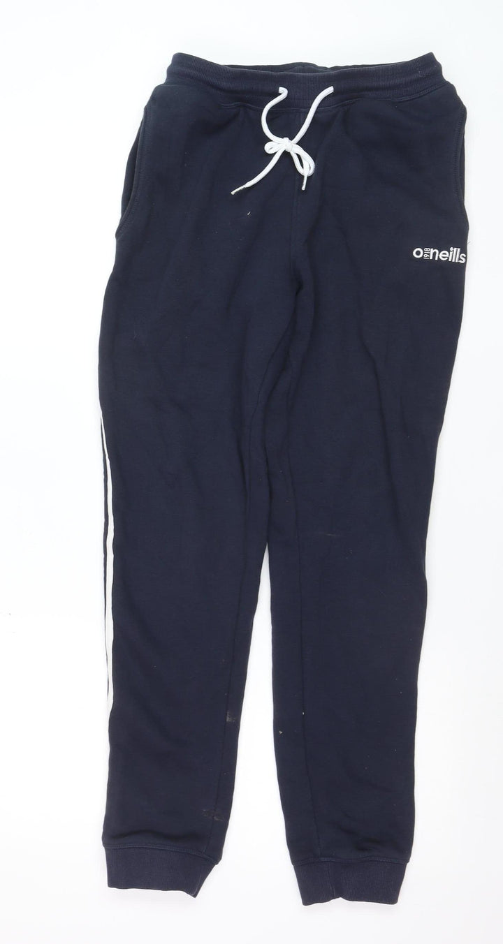 O'Neills Men's Black Medium Jogger Sweatpants with Side Stripes