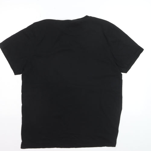 Mountain Warehouse Men’s Black Outdoor Graphic Crew Neck T-Shirt M