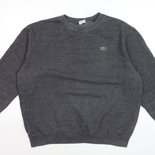Lacoste Men's Grey XL Pullover Sweatshirt Crew Neck Fleece